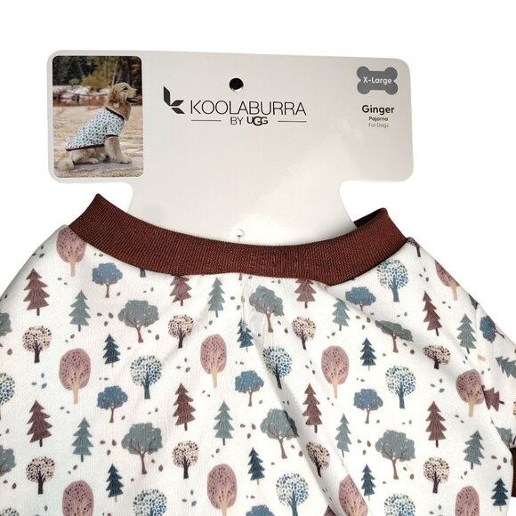 Koolaburra By UGG Dog XL Ginger Brown Print Pet Pajama Shirt - Picture 5 of 9